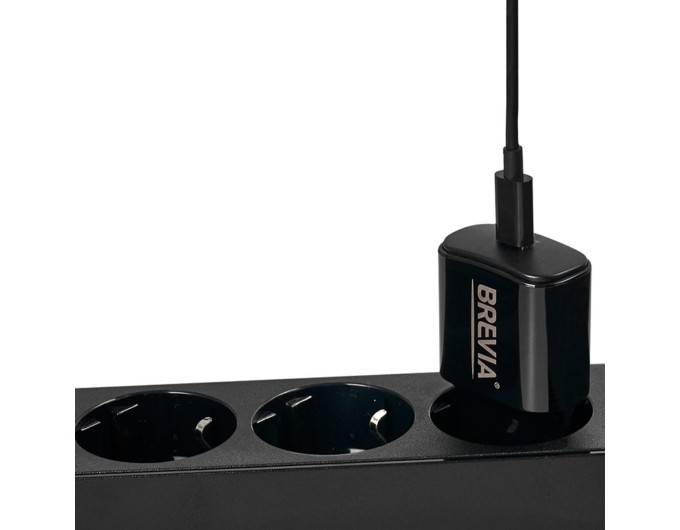 Сетевое зарядное устройство Brevia ePower PD20W USB-C черный, цена: 374 грн.