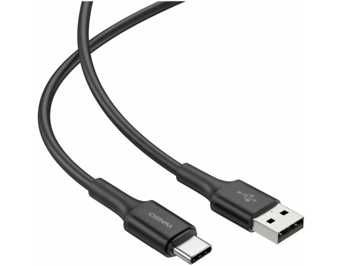 Кабель Winso Pro USB to Type-C TPE 1,2м чорний, ціна: 87 грн.