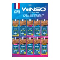 Освіжувач повітря Winso Jeans, целюлозний ароматизатор, дисплей MIX