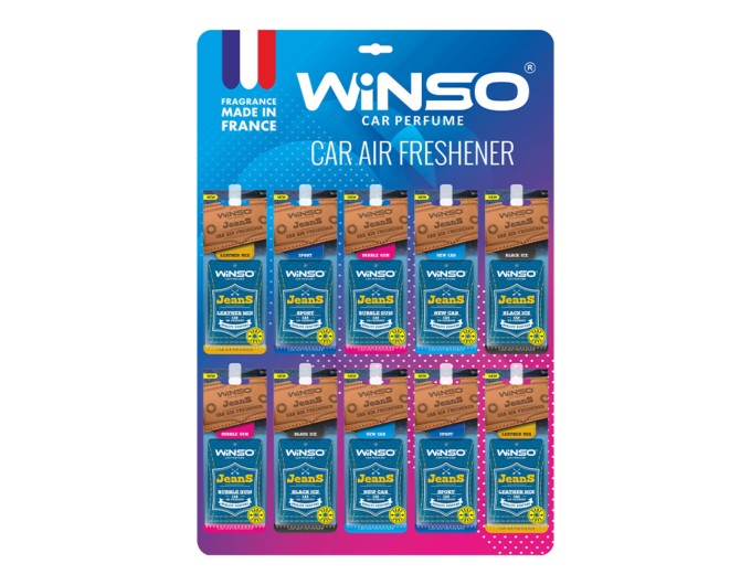 Освежитель воздуха Winso Jeans, целлюлозный ароматизатор, дисплей MIX, цена: 1 811 грн.