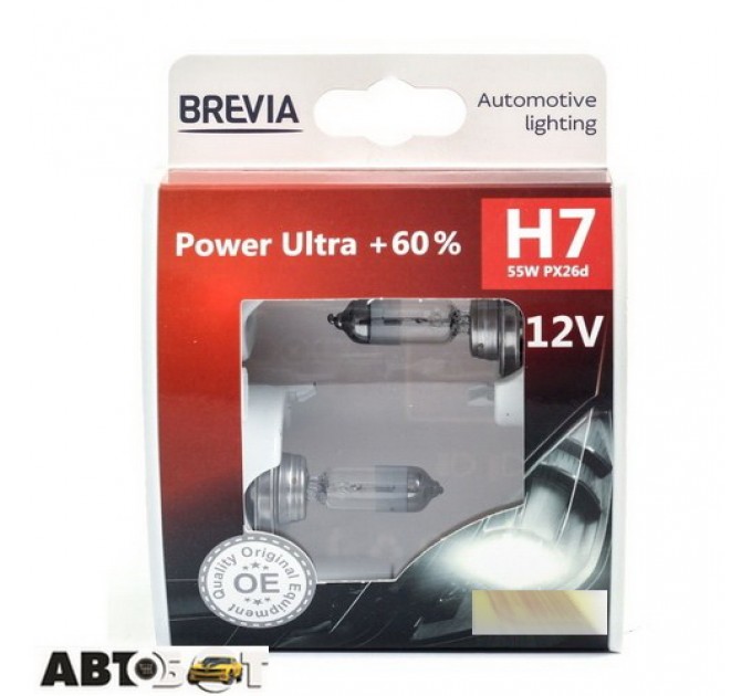  Галогенная лампа BREVIA Power Ultra +60% H7 12070PUS (2 шт.)