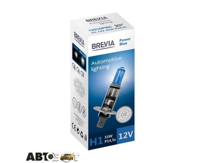 Галогенна лампа BREVIA Power Blue H1 4200K 12010PBC (1 шт.), ціна: 178 грн.