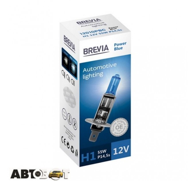 Галогенная лампа BREVIA Power Blue H1 4200K 12010PBC (1 шт.)