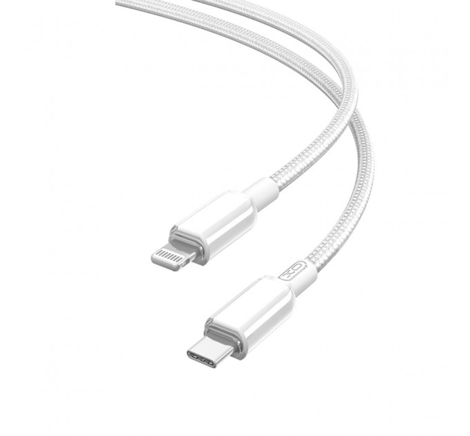 Кабель XO PVC Shiny Colorful Type-C to Lightning 27W 1м белый, цена: 159 грн.
