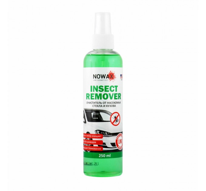 Очисник від комах, скла та кузова Nowax Insect Remover, 250мл, ціна: 81 грн.