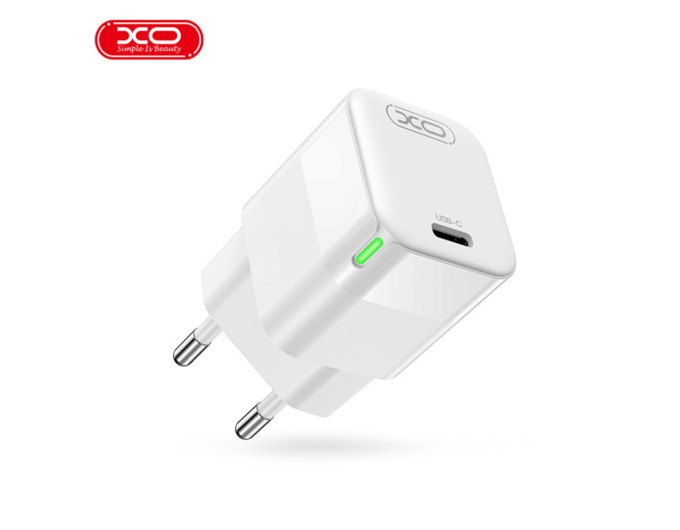 Сетевое зарядное устройство XO CE06 PD 30W GaN +Type-C кабель белый, цена: 489 грн.