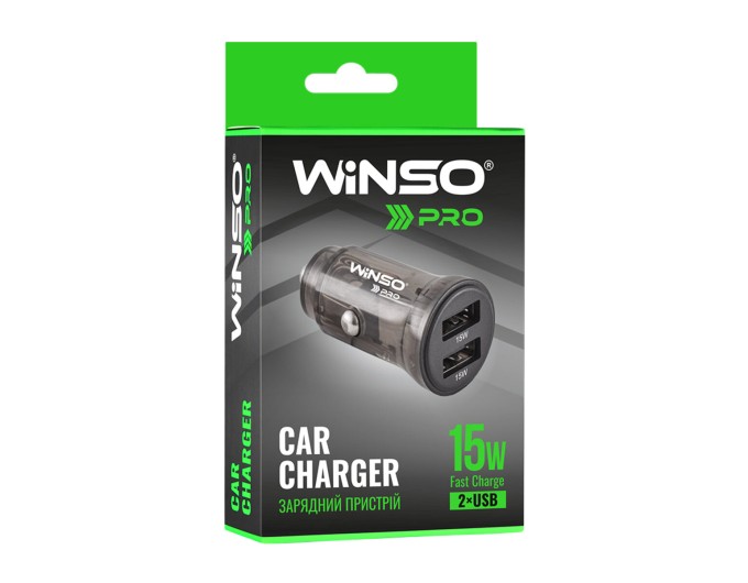 Автомобільний зарядний пристрій Winso Pro 15W 2xUSB-A, ціна: 137 грн.