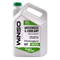 Антифриз Winso Antifreeze & Coolant Green G11 -35°C зеленый готовый 9кг