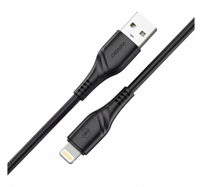 Кабель Winso Pro USB to Lightning PVC 1м черный, цена: 53 грн.