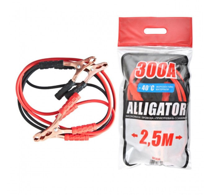 Провода-прикуриватели Alligator 300А, 2,5м BC634, цена: 321 грн.
