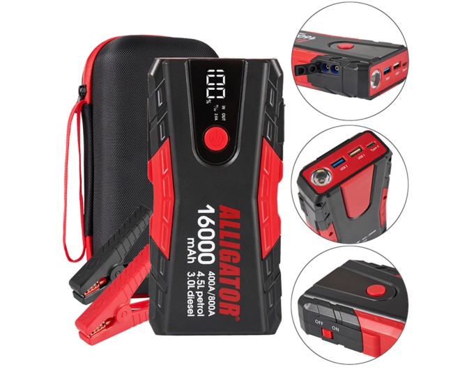 Пусковий пристрій Alligator Jump Starter 400A/800A 16000mAh, ціна: 3 291 грн.