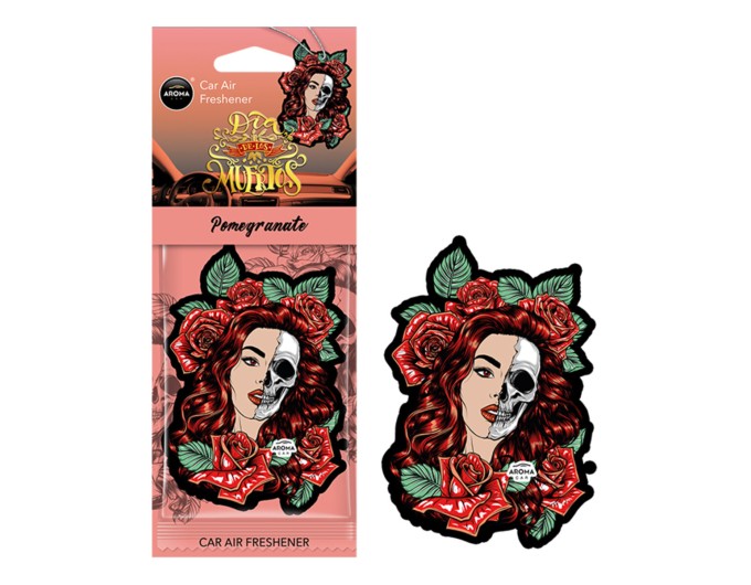Ароматизатор Aroma Car Cellulose Dia De Los Muertos - Pomegranate сухой, цена: 57 грн.
