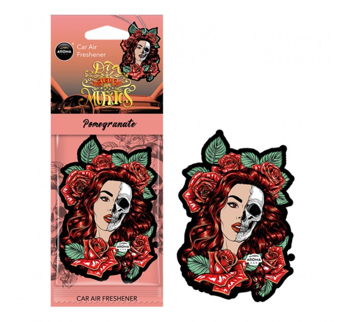 Ароматизатор Aroma Car Cellulose Dia De Los Muertos - Pomegranate сухой, цена: 57 грн.