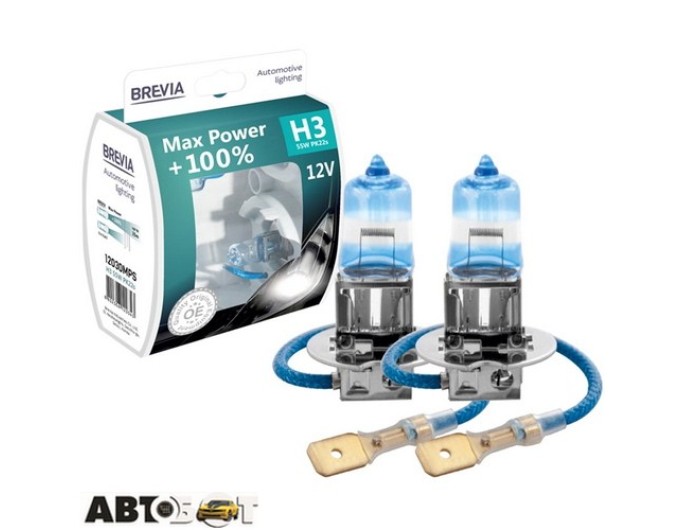 Галогенна лампа BREVIA Max Power +100% H3 12030MPS (2 шт.), ціна: 550 грн.
