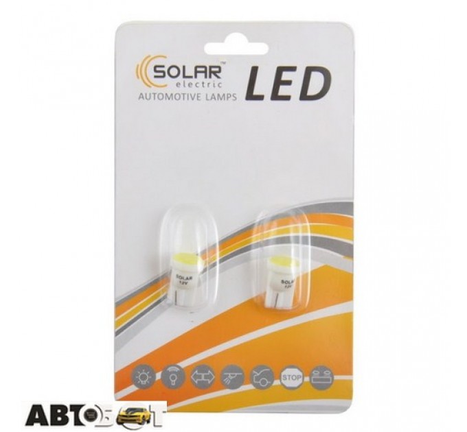  LED лампа SOLAR T10 W2.1x9.5d 12V 48lm COB white LC331_B2 (2 шт.)
