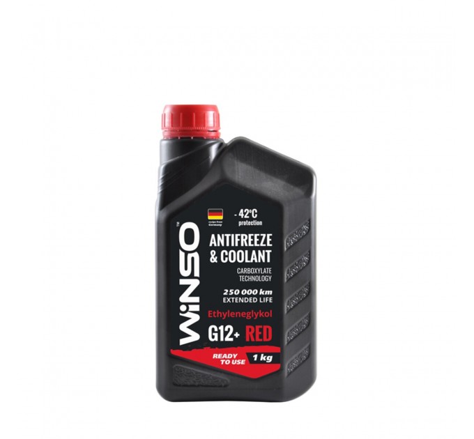 Антифриз Winso Antifreeze & Coolant Red G12+ -42°C червоний готовий 1кг, ціна: 133 грн.