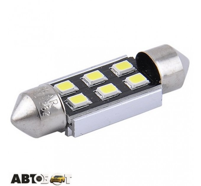 LED лампа SOLAR SV8.5 T11x36 12V 6SMD 2835 CANBUS white SL1362 (2 шт.), цена: 96 грн.