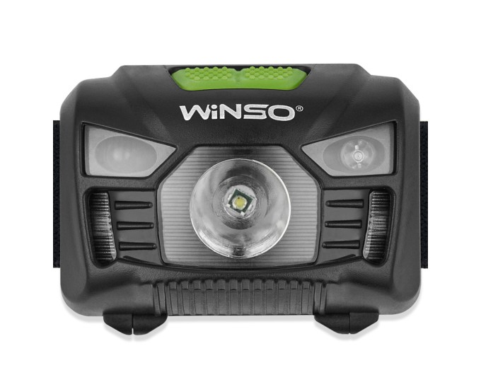 Фонарь налобный Winso 100Lm, 3W LED, 3xAAA, с сенсором белый/красный, цена: 304 грн.