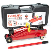 Домкрат гидравлический подкатный CarLife 2т 135-350мм в кейсе