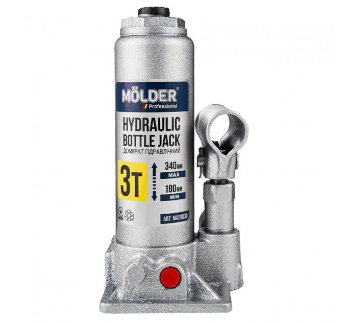 Домкрат гідравлічний пляшковий Molder 3т 180-340мм, ціна: 707 грн.