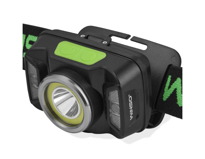 Фонарь налобный Winso 330Lm, 5W CREE XTE+COB, 1800mAh, с сенсором белый/красный, цена: 702 грн.