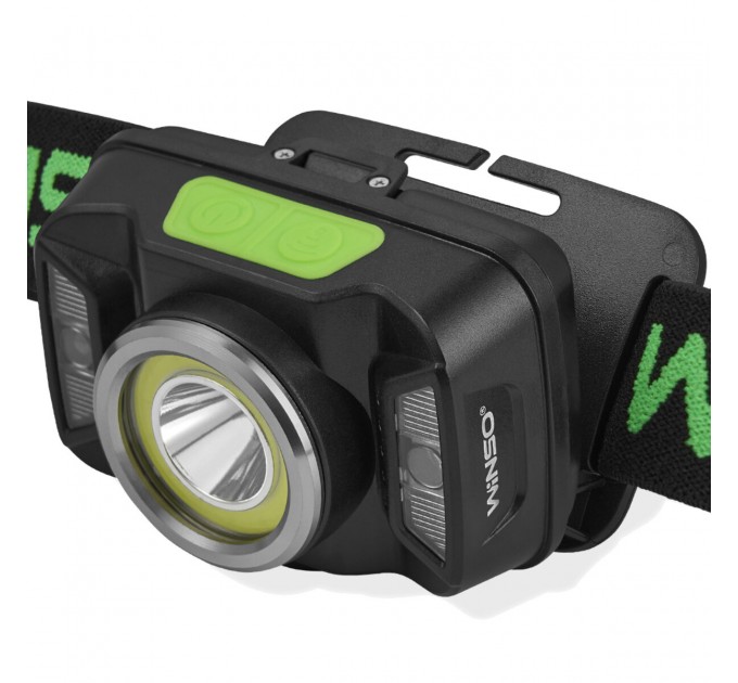 Фонарь налобный Winso 330Lm, 5W CREE XTE+COB, 1800mAh, с сенсором белый/красный, цена: 695 грн.