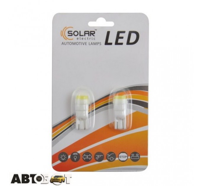  LED лампа SOLAR T10 W2.1x9.5d 12V 1SMD white LS342_B2 (2 шт.)