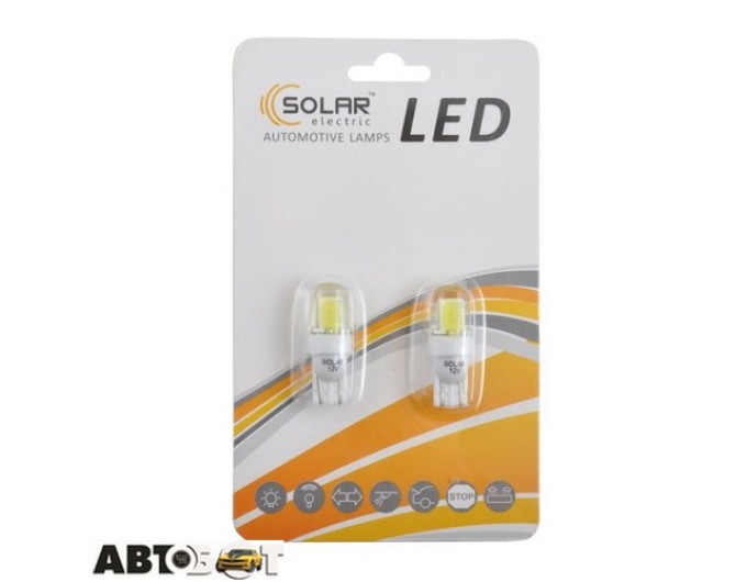 LED лампа SOLAR T10 W2.1x9.5d 12V 70lm COB white LC344_B2 (2 шт.), ціна: 75 грн.