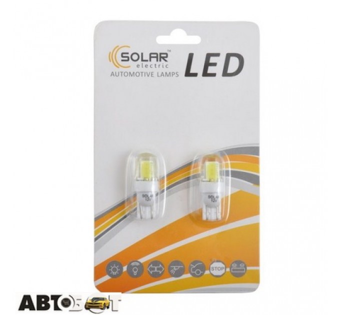  LED лампа SOLAR T10 W2.1x9.5d 12V 70lm COB white LC344_B2 (2 шт.)