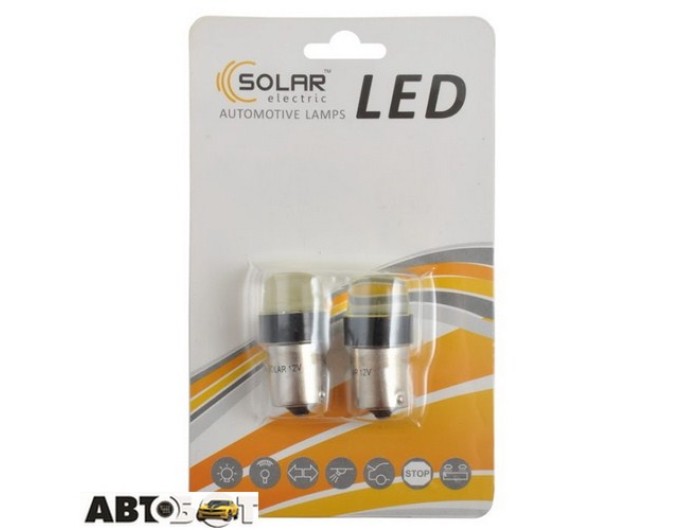 LED лампа SOLAR S25 BA15s 12V 100lm COB white LC345_B2 (2 шт.), ціна: 123 грн.