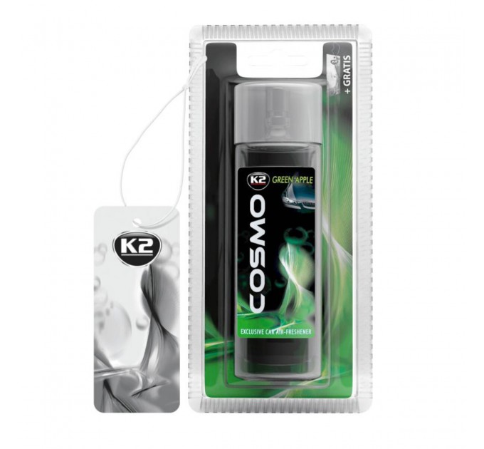 Ароматизатор воздуха K2 Cosmo с картонной подвеской Зеленое яблоко 50мл, цена: 98 грн.