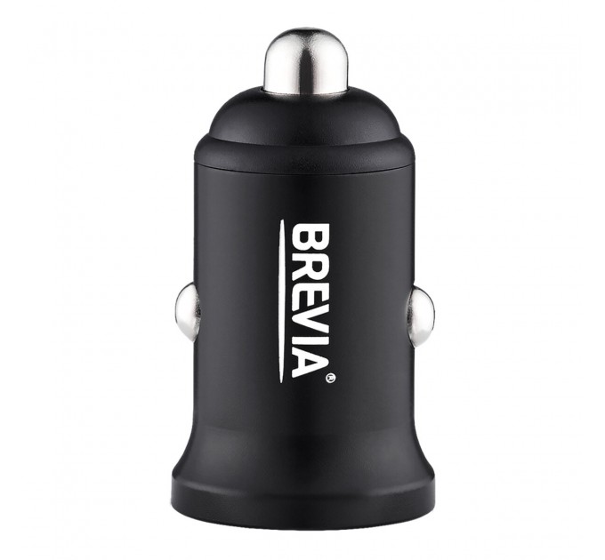 Автомобильное зарядное устройство Brevia ePower DualChargeLED 38W 1xUSB-C+1xUSB-A черный, цена: 458 грн.