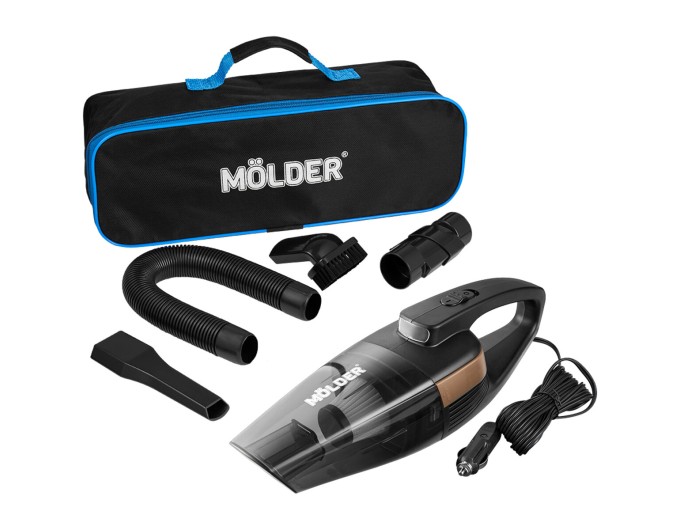Пылесос автомобильный Molder 110Вт 3,2кПа от прикуривателя с LED-фонарем черный, цена: 783 грн.