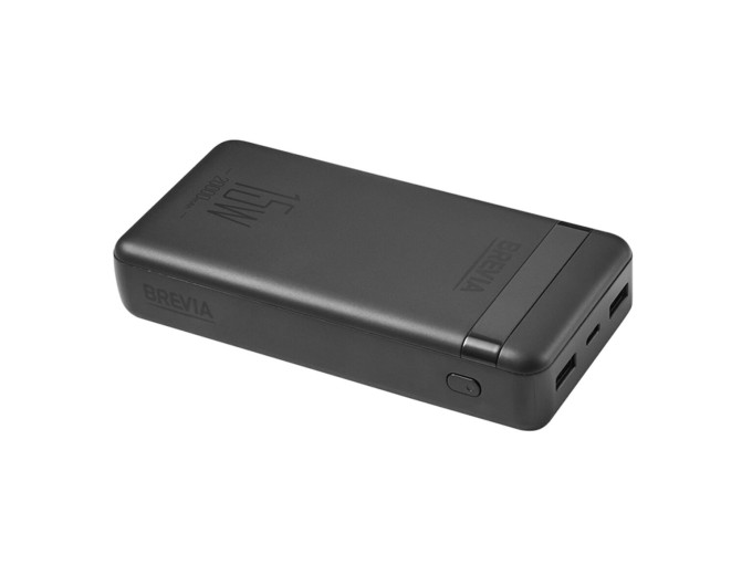 Повербанк (Power Bank) Brevia 20000mAh 15W Li-Pol чорний, ціна: 855 грн.