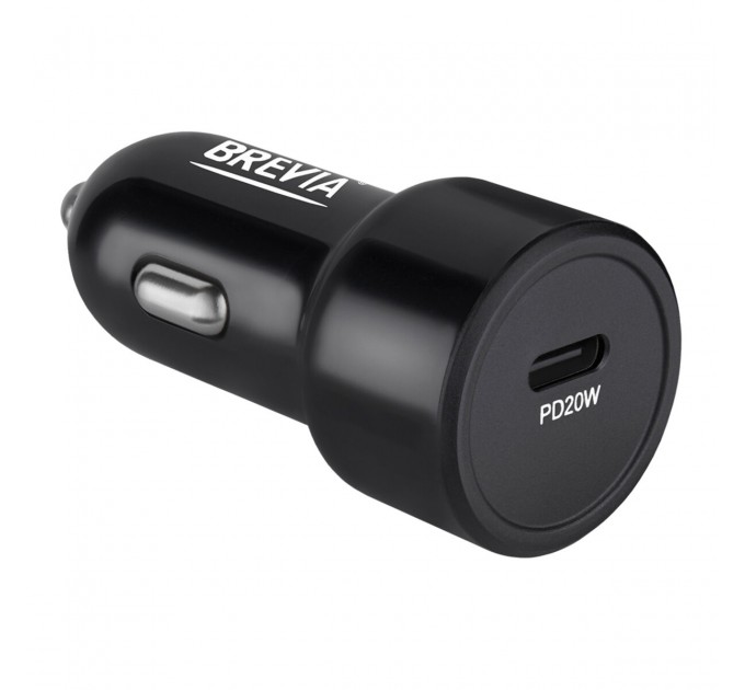 Автомобильное зарядное устройство Brevia ePower TurboCharge 20W 1xUSB-C черный, цена: 177 грн.