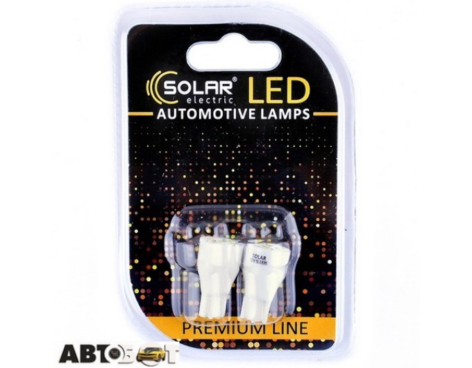 LED лампа SOLAR T10 W2.1x9.5d 12V 7SMD 2835 white SL1338 (2 шт.), цена: 38 грн.