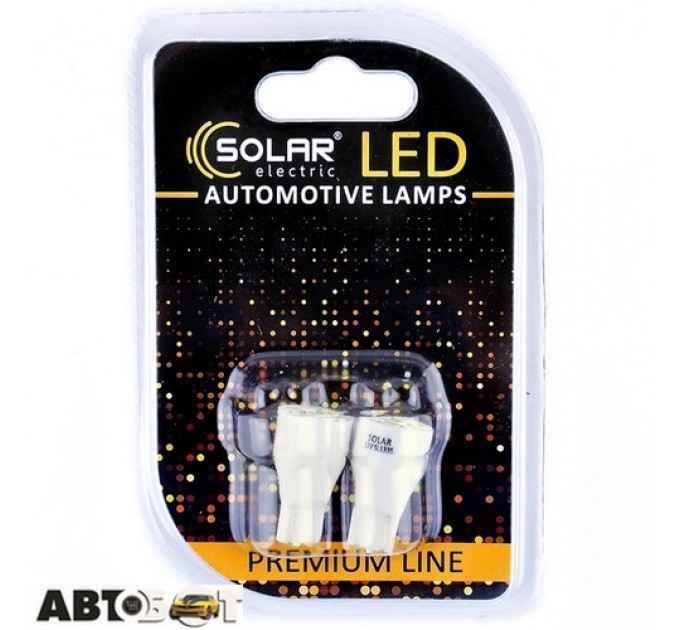LED лампа SOLAR T10 W2.1x9.5d 12V 7SMD 2835 white SL1338 (2 шт.), ціна: 34 грн.