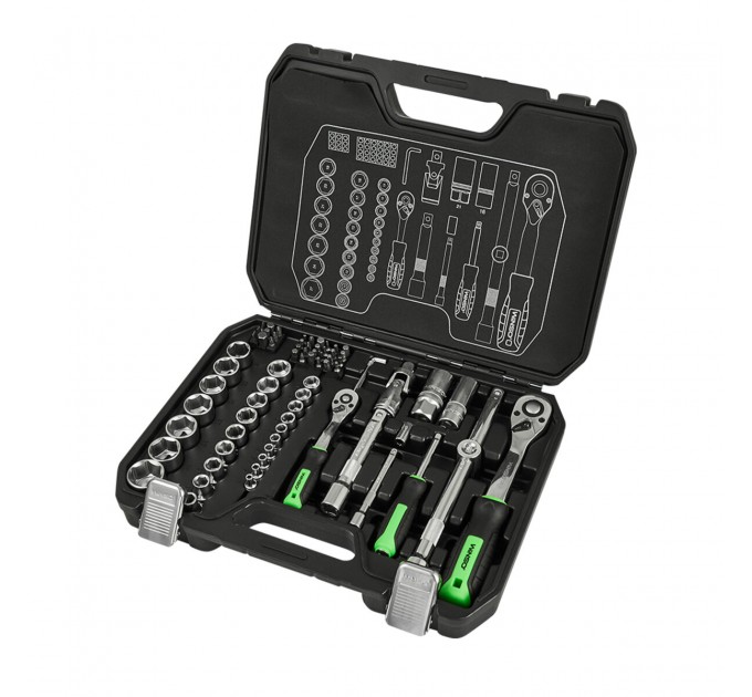Професійний набір інструментів в кейсі Winso Pro 1/2", 1/4" 72 T, CR-V, 73од., ціна: 2 510 грн.