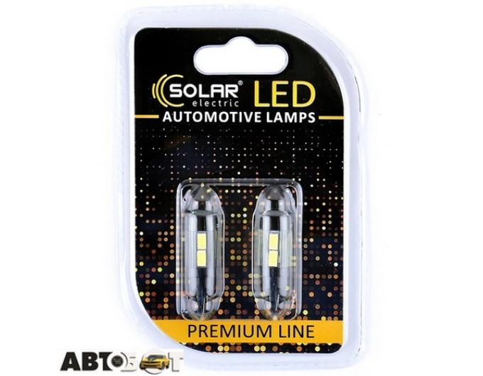 LED лампа SOLAR T10 W2.1x9.5d 12V 10SMD 5730 white SL1345 (2 шт.), ціна: 127 грн.