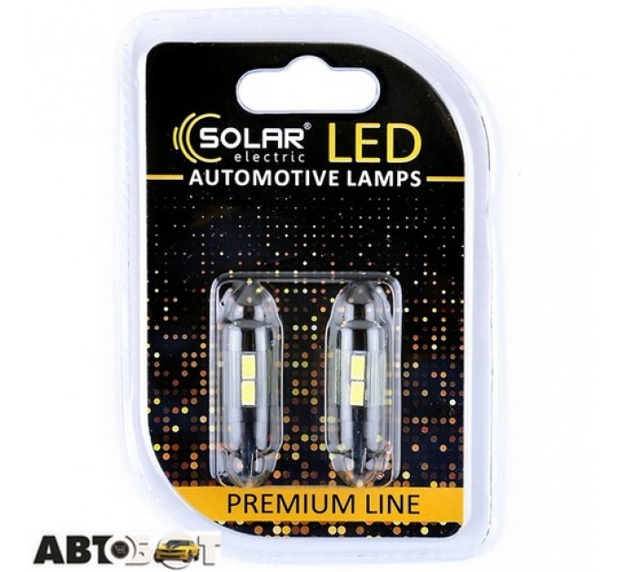 LED лампа SOLAR T10 W2.1x9.5d 12V 10SMD 5730 white SL1345 (2 шт.), цена: 110 грн.