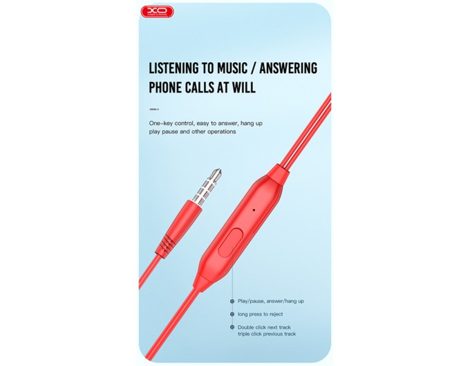 Наушники проволочные XO EP57 Crown In-Ear черные, цена: 69 грн.
