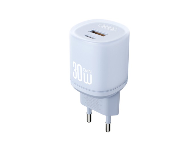 Сетевое зарядное устройство XO L151 30W 1USB-A+1USB-C синий, цена: 379 грн.