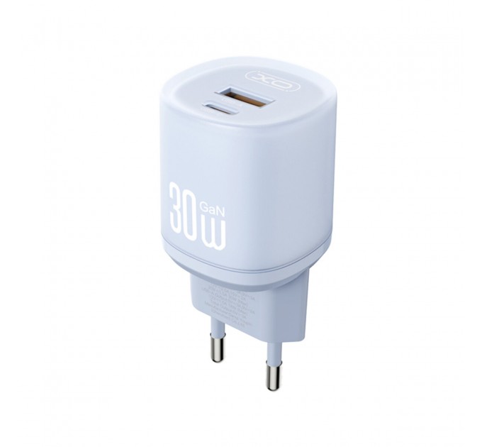 Сетевое зарядное устройство XO L151 30W 1USB-A+1USB-C синий, цена: 339 грн.