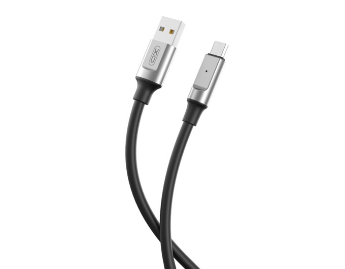 Кабель XO Liquid Silicone USB to Lightning 6A 1м чорний, ціна: 129 грн.