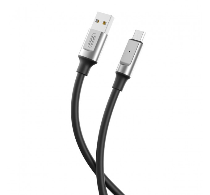 Кабель XO Liquid Silicone USB to Lightning 6A 1м черный, цена: 109 грн.