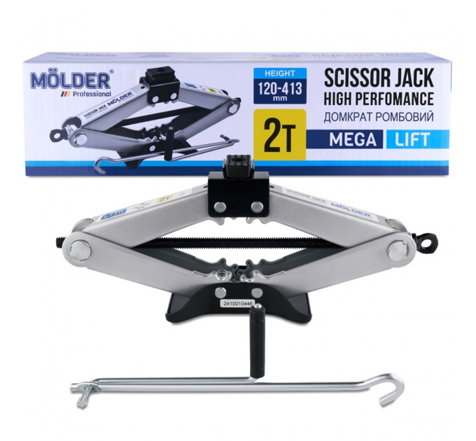 Домкрат ромбовий Molder 2т 120-413мм, ціна: 989 грн.