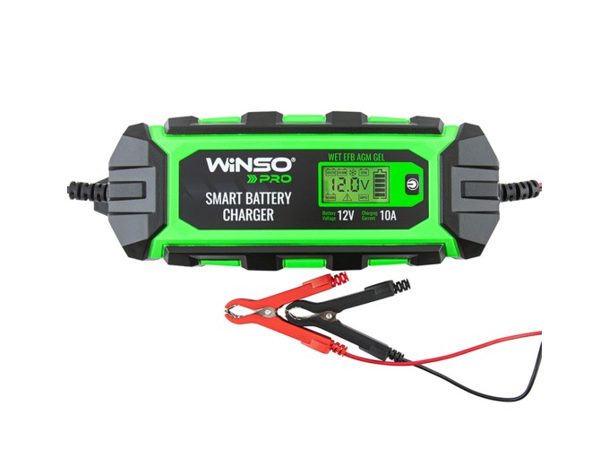 Зарядний пристрій АКБ Winso Pro 12В 200А·год 10А з LCD-екраном, ціна: 2 595 грн.