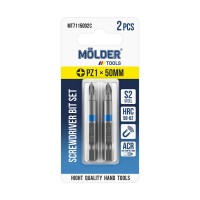 Набір біт Molder PZ1x50мм 2шт (кольорове маркування)
