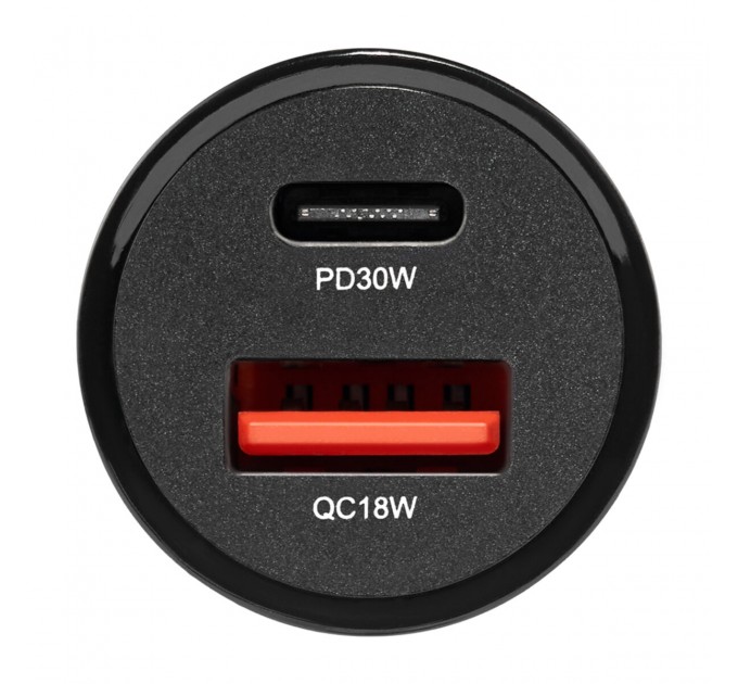 Автомобильное зарядное устройство Winso Pro 30W 1xUSB-C+1xUSB-A black, цена: 231 грн.