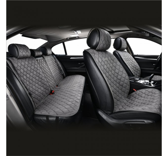 Комплект преміум накидок для сидінь CarLife Nitro, grey, ціна: 4 734 грн.